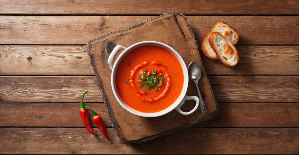 Potage aux Poivrons Rôtis